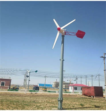 内蒙古锡林郭勒盟安装的3kW风力发电机